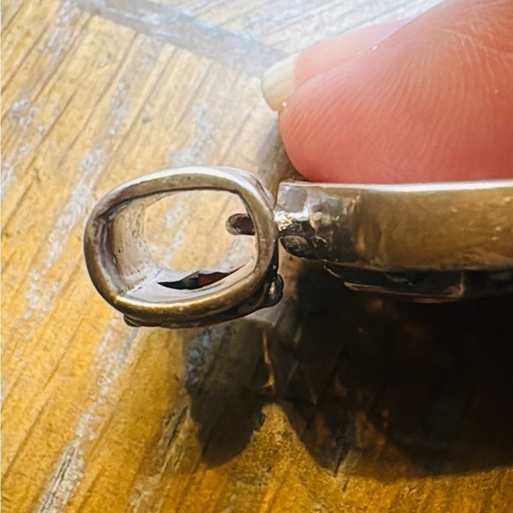 Genuine garnet, citrine & amethyst stones set in sterling silver pendant. - Picture 7 of 7